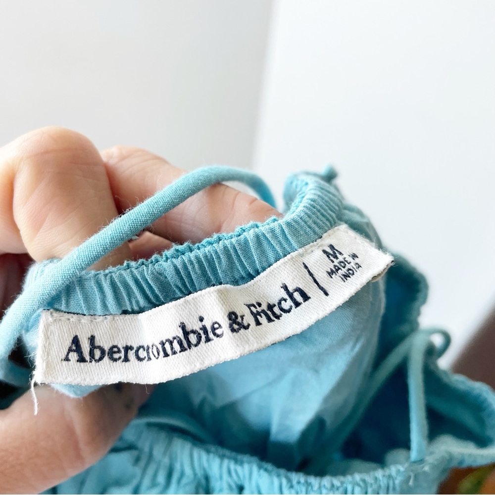 Abercrombie & Fitch Blue Strappy Babydoll Dress | Size Medium - Picture 9 of 10